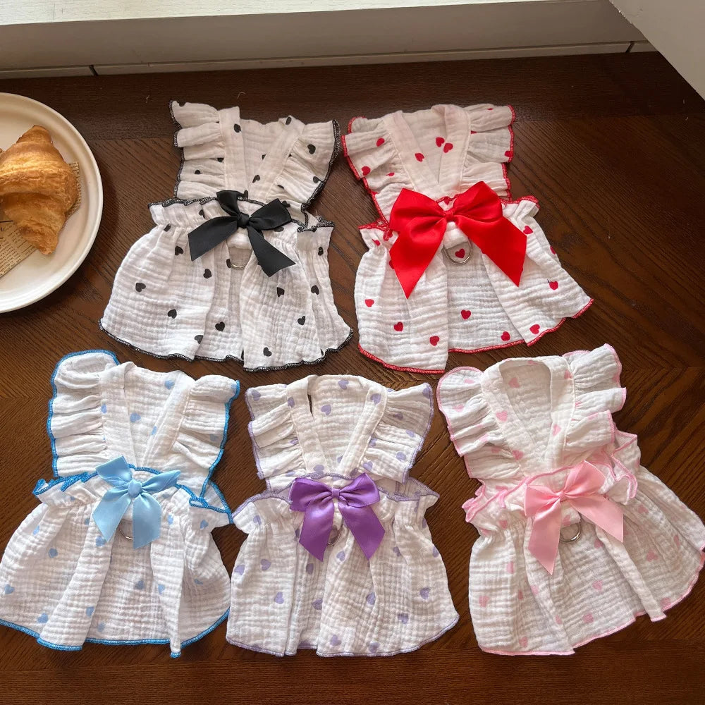 Heart Cotton Pet Dress